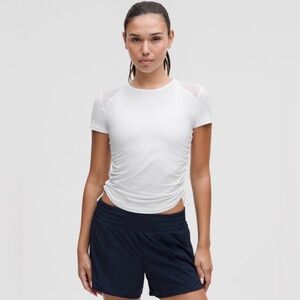 Lululemon Sculpt Cinched Short-Sleeve Shirt in White – Size 14 – NWT